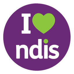 I love NDIS badge